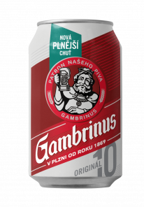 Gambrinus Originál 10, plech 0,33L