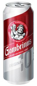 Gambrinus Originál 10, plech 0,5L
