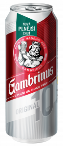 Gambrinus Originál 10, plech 0,5L