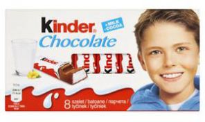 Kinder Chocolate Tyčinky z mléčné čokolády s mléčnou náplní 8 x 12,5g