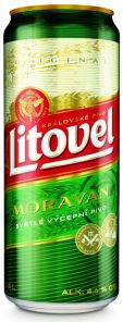 Litovel Moravan, plech 0,5L