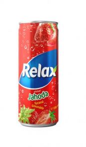 Relax Jahoda, plech 0,33l