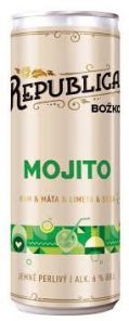 OBJ Božkov RTD Republica Mojito 6%, plech 0,25L