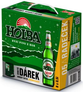 Holba Šerák (+ multifunkční šátek), láhev 8x 0,5L