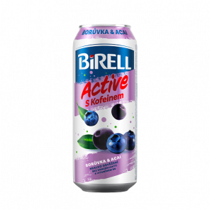 Birell Active Borůvka & Acai s kofeinem, plech 0,5L