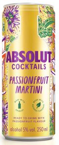 Absolut Passionfruit Martini, plech 0,25L 5%